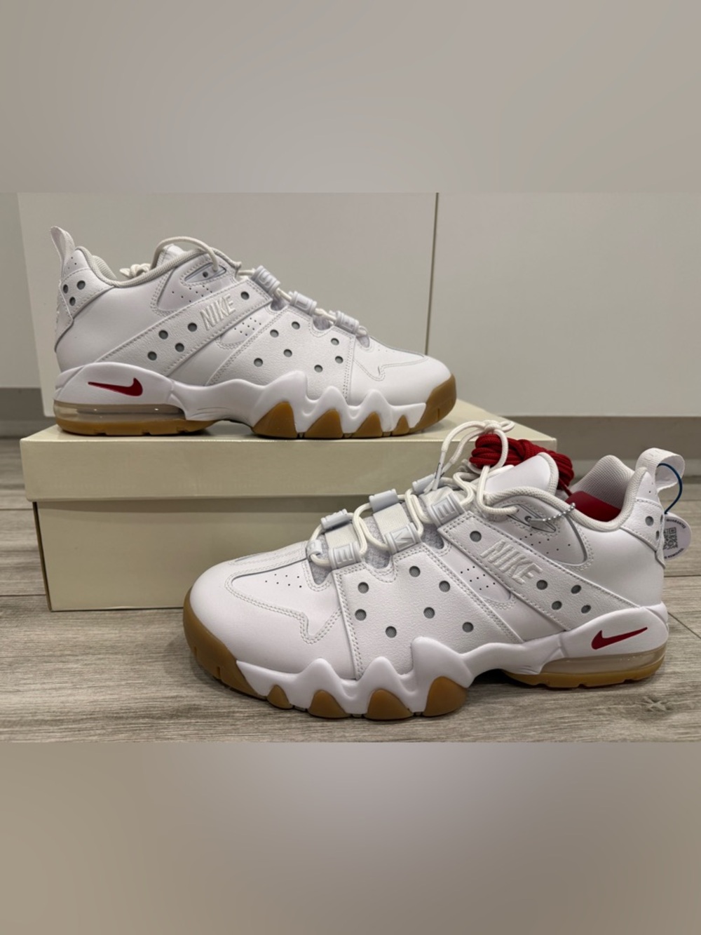 Supreme Nike SB Air Max 2 CB '94 Low IM4283-100 White Varsity Red Gum Brown 12
